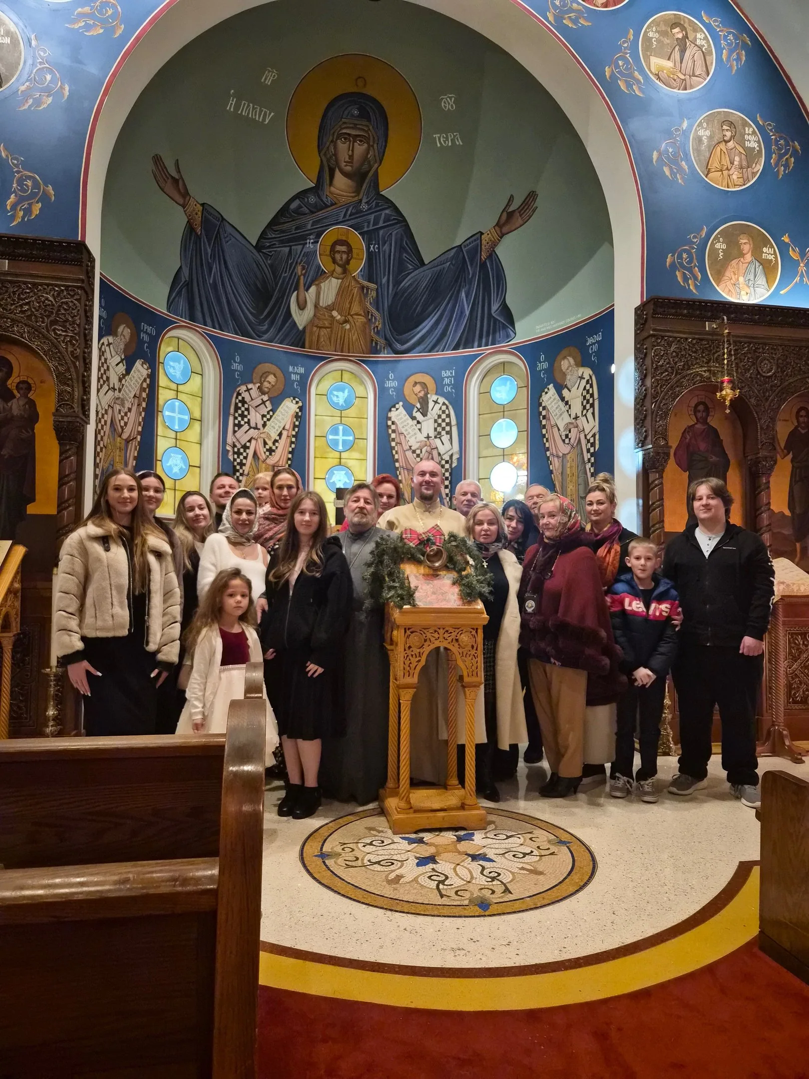 Celebration of the Nativity of Christ, featuring clergy and parishioners of Most Holy Theotokos Church in Dallas, Texas — photo 1