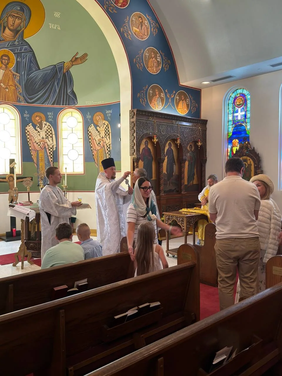 Celebration of the Nativity of the Most Holy Theotokos, featuring clergy and parishioners of Most Holy Theotokos Church in Dallas, Texas — photo 1