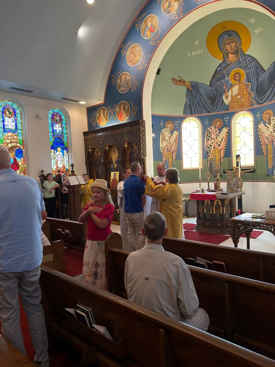 Celebration of the Nativity of the Most Holy Theotokos, featuring clergy and parishioners of Most Holy Theotokos Church in Dallas, Texas — photo 6