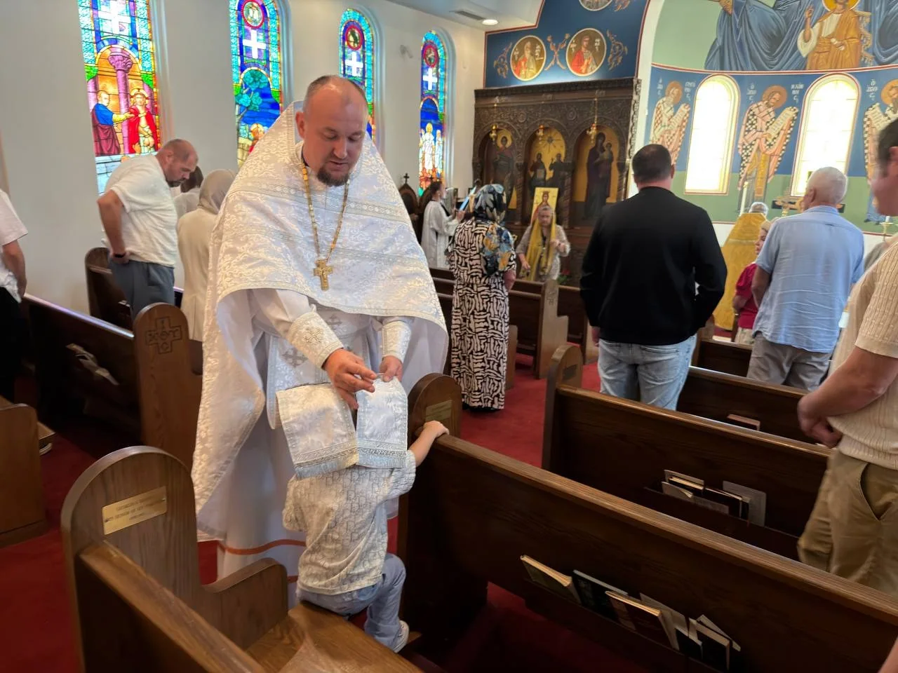 Celebration of the Nativity of the Most Holy Theotokos, featuring clergy and parishioners of Most Holy Theotokos Church in Dallas, Texas — photo 8