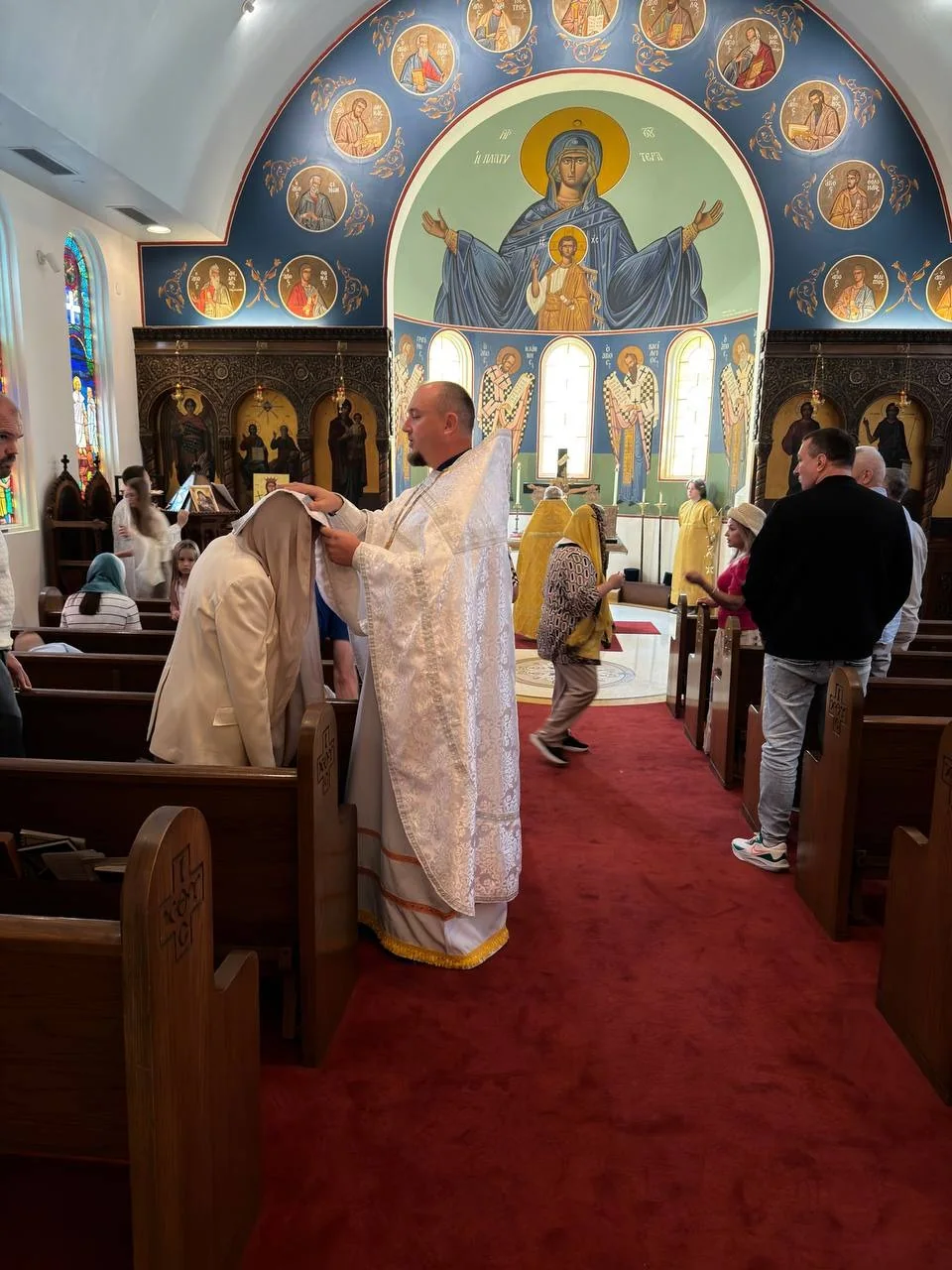 Celebration of the Nativity of the Most Holy Theotokos, featuring clergy and parishioners of Most Holy Theotokos Church in Dallas, Texas — photo 5