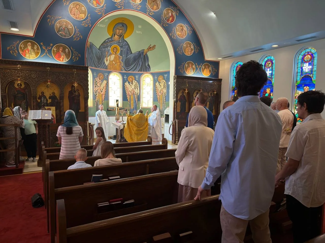 Celebration of the Nativity of the Most Holy Theotokos, featuring clergy and parishioners of Most Holy Theotokos Church in Dallas, Texas — photo 7