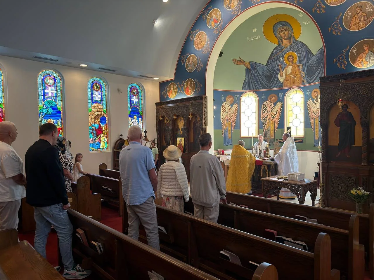 Celebration of the Nativity of the Most Holy Theotokos, featuring clergy and parishioners of Most Holy Theotokos Church in Dallas, Texas — photo 2