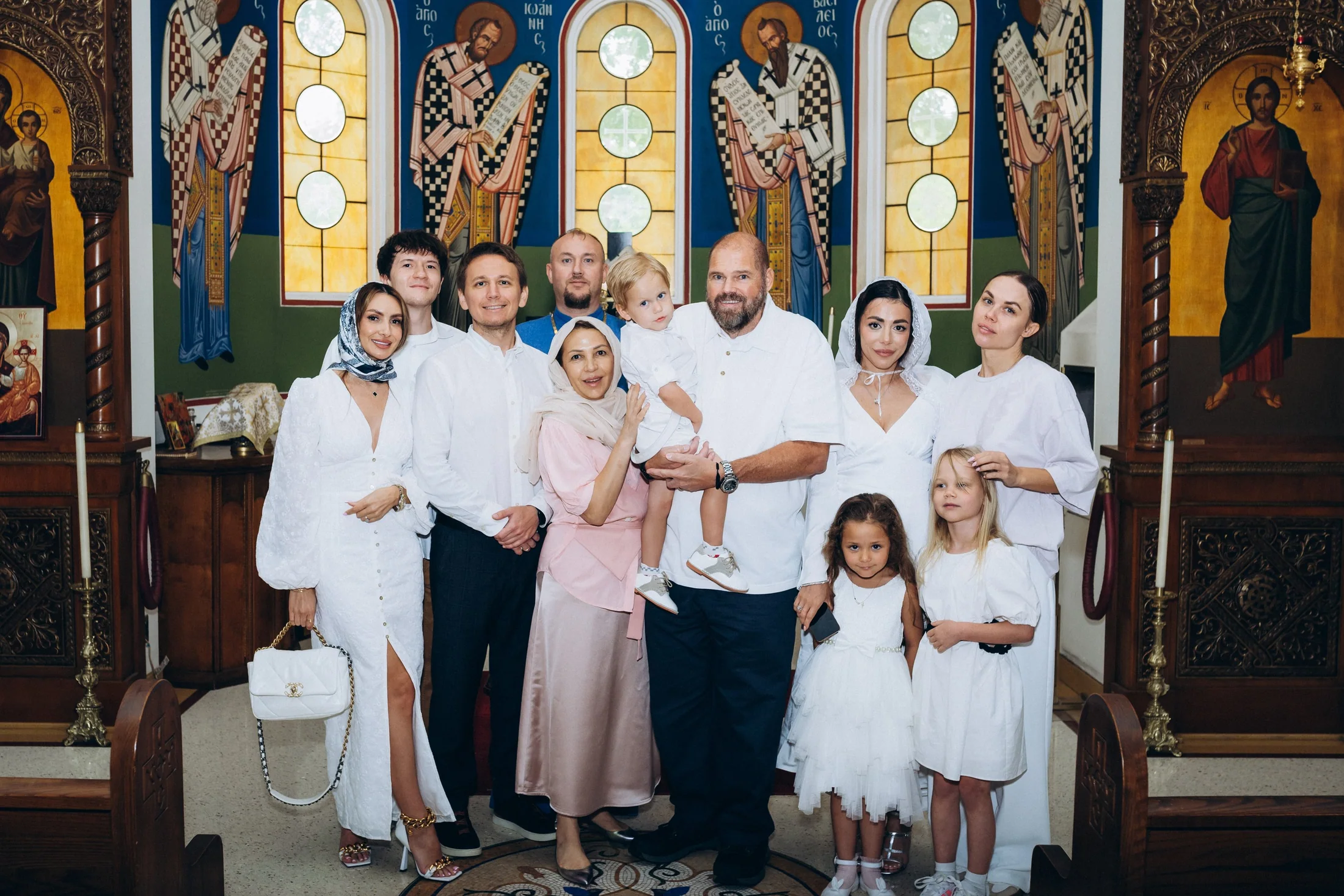 Baptism of the Servant of God Robert, featuring clergy and parishioners of Most Holy Theotokos Church in Dallas, Texas — photo 7