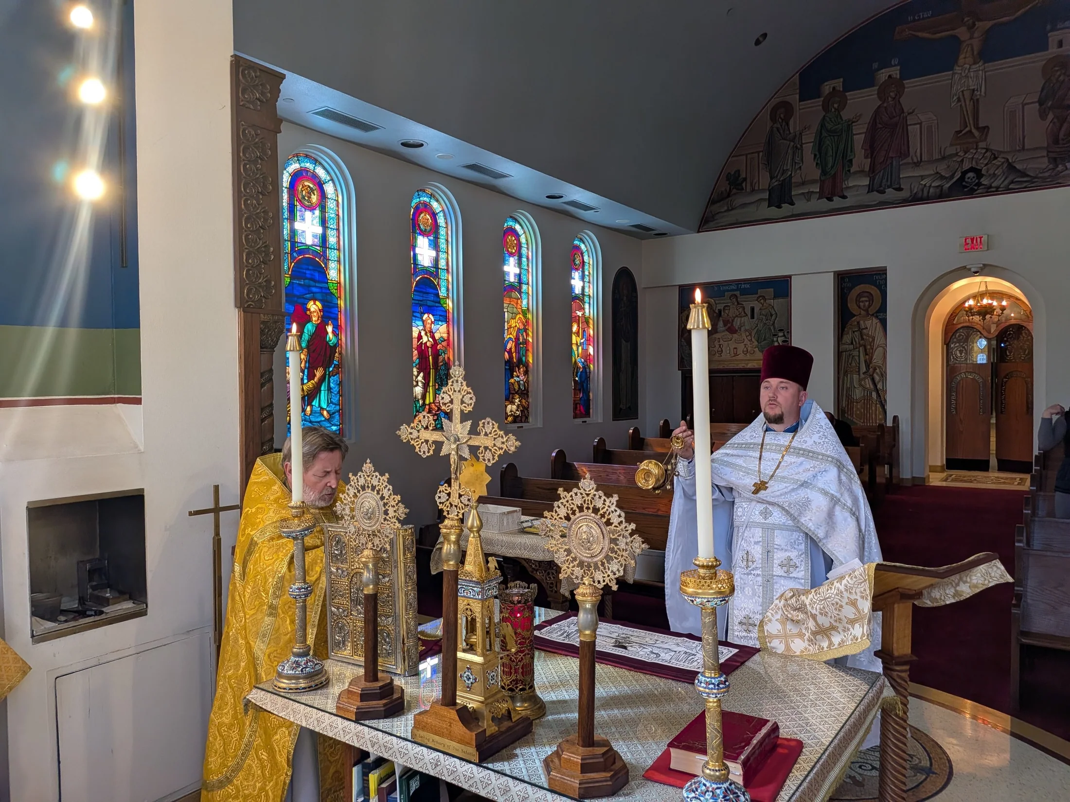 Sunday of the Last Judgment, featuring clergy and parishioners of Most Holy Theotokos Church in Dallas, Texas — photo 1