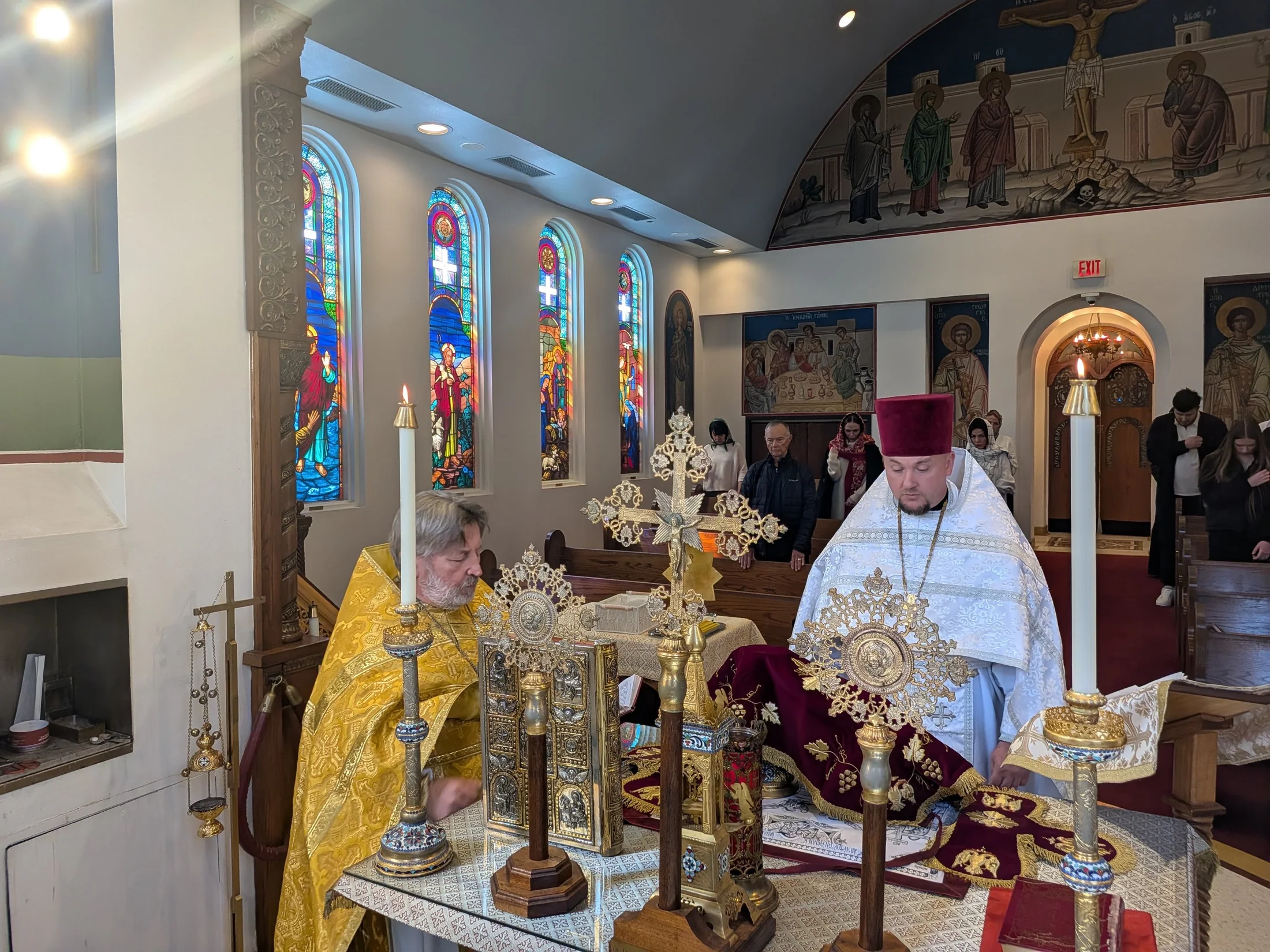 Forgiveness Sunday, featuring clergy and parishioners of Most Holy Theotokos Church in Dallas, Texas — photo 1
