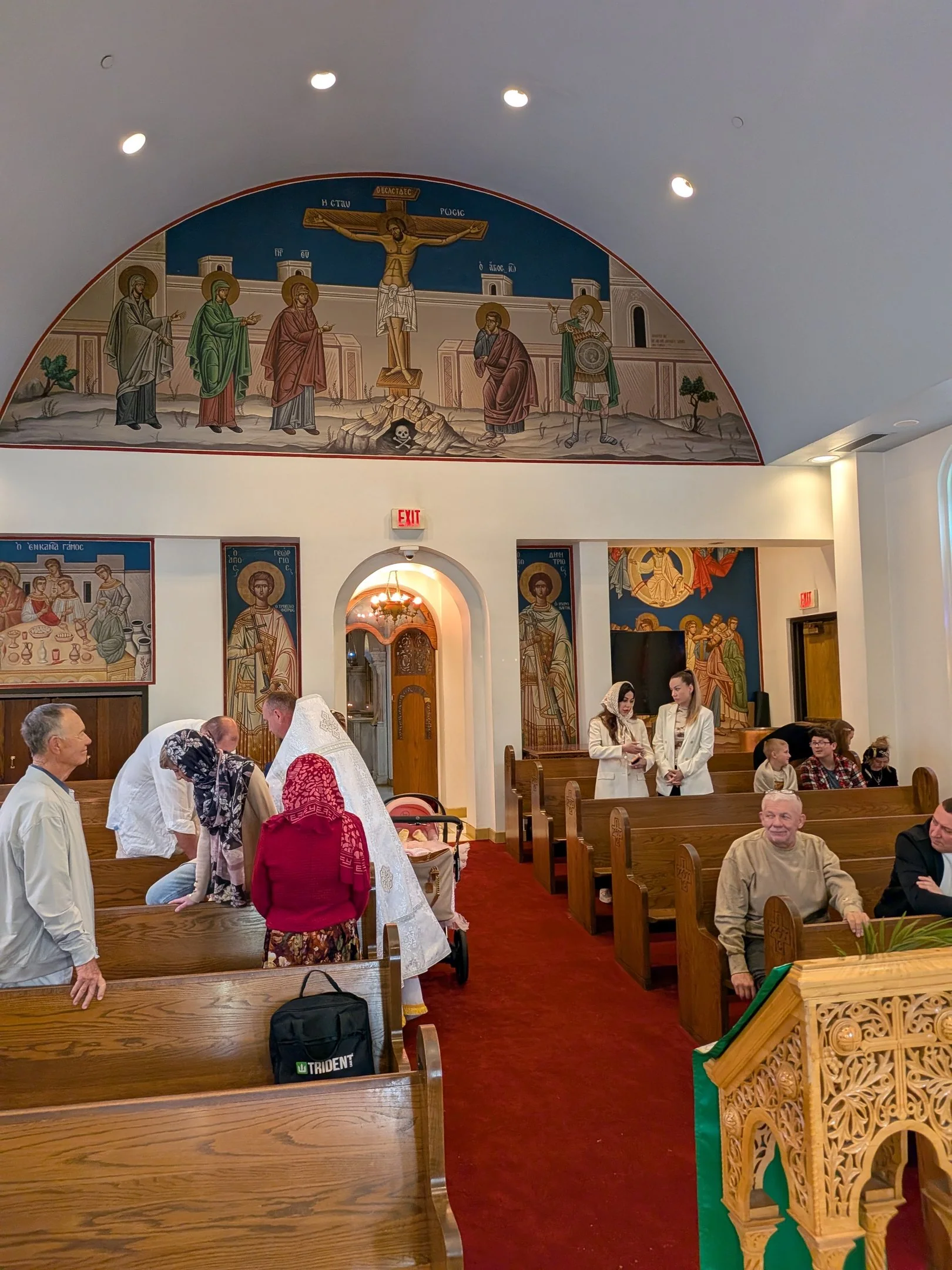 Fifth Sunday of Great Lent, featuring clergy and parishioners of Most Holy Theotokos Church in Dallas, Texas — photo 1