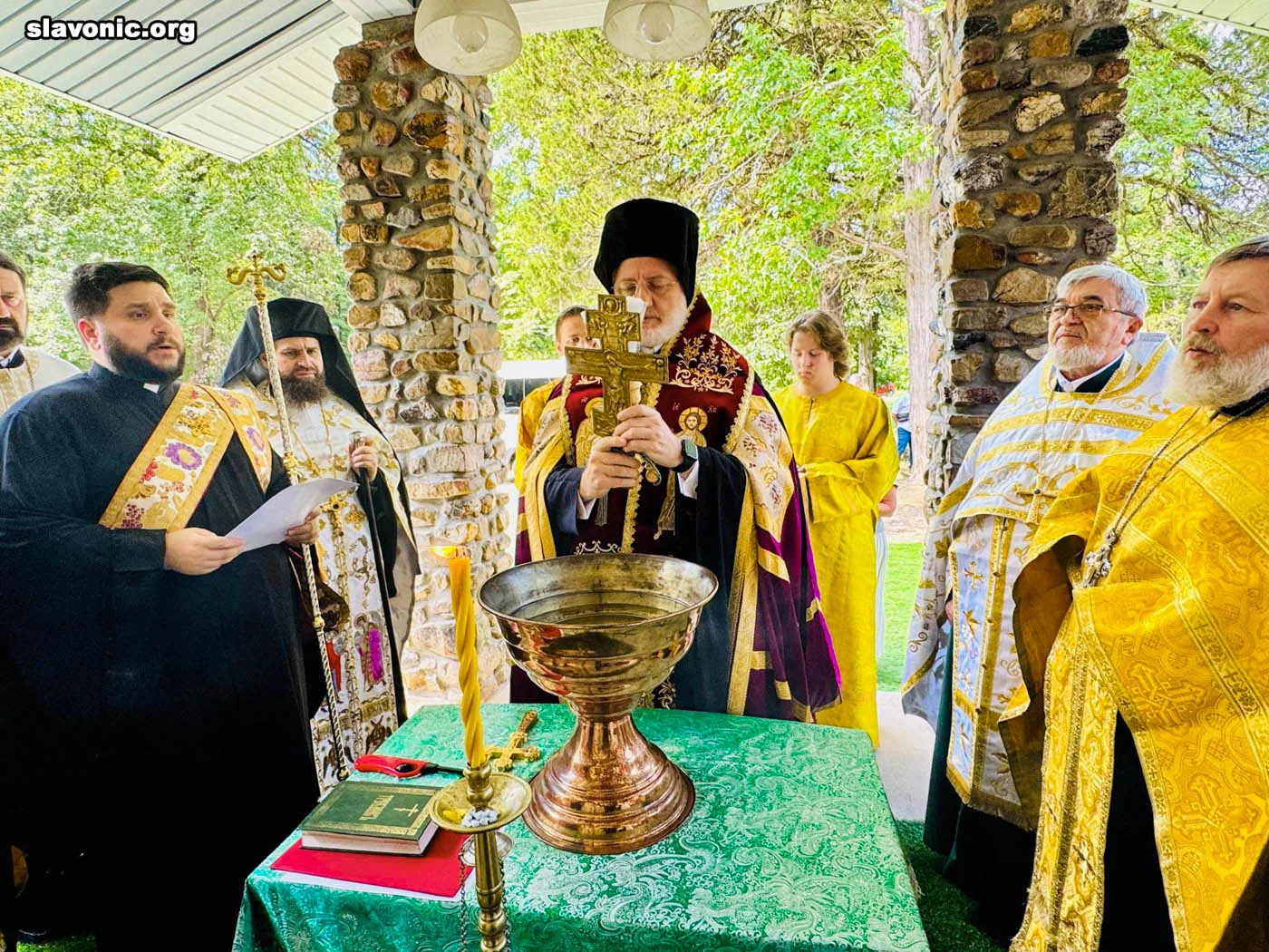 Door Opening and Blessing of the Life-Giving Spring Church in Hot Springs, featuring clergy and parishioners of Most Holy Theotokos Church in Dallas, Texas — photo 2