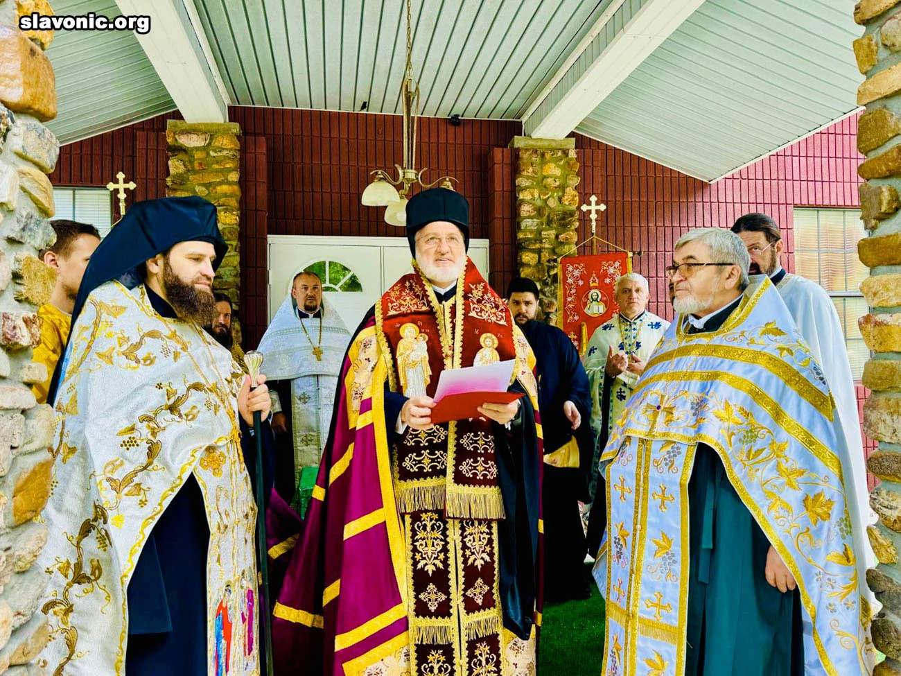 Door Opening and Blessing of the Life-Giving Spring Church in Hot Springs, featuring clergy and parishioners of Most Holy Theotokos Church in Dallas, Texas — photo 3