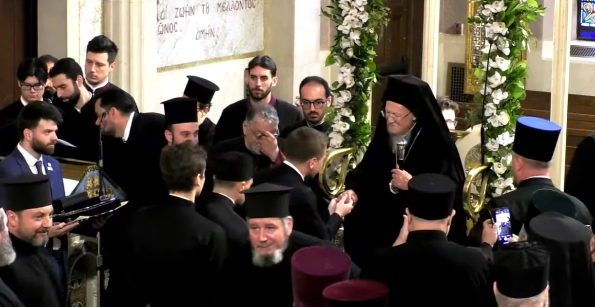 Our Parish at the Patriarchal Audience in New York, featuring clergy and parishioners of Most Holy Theotokos Church in Dallas, Texas — photo 1